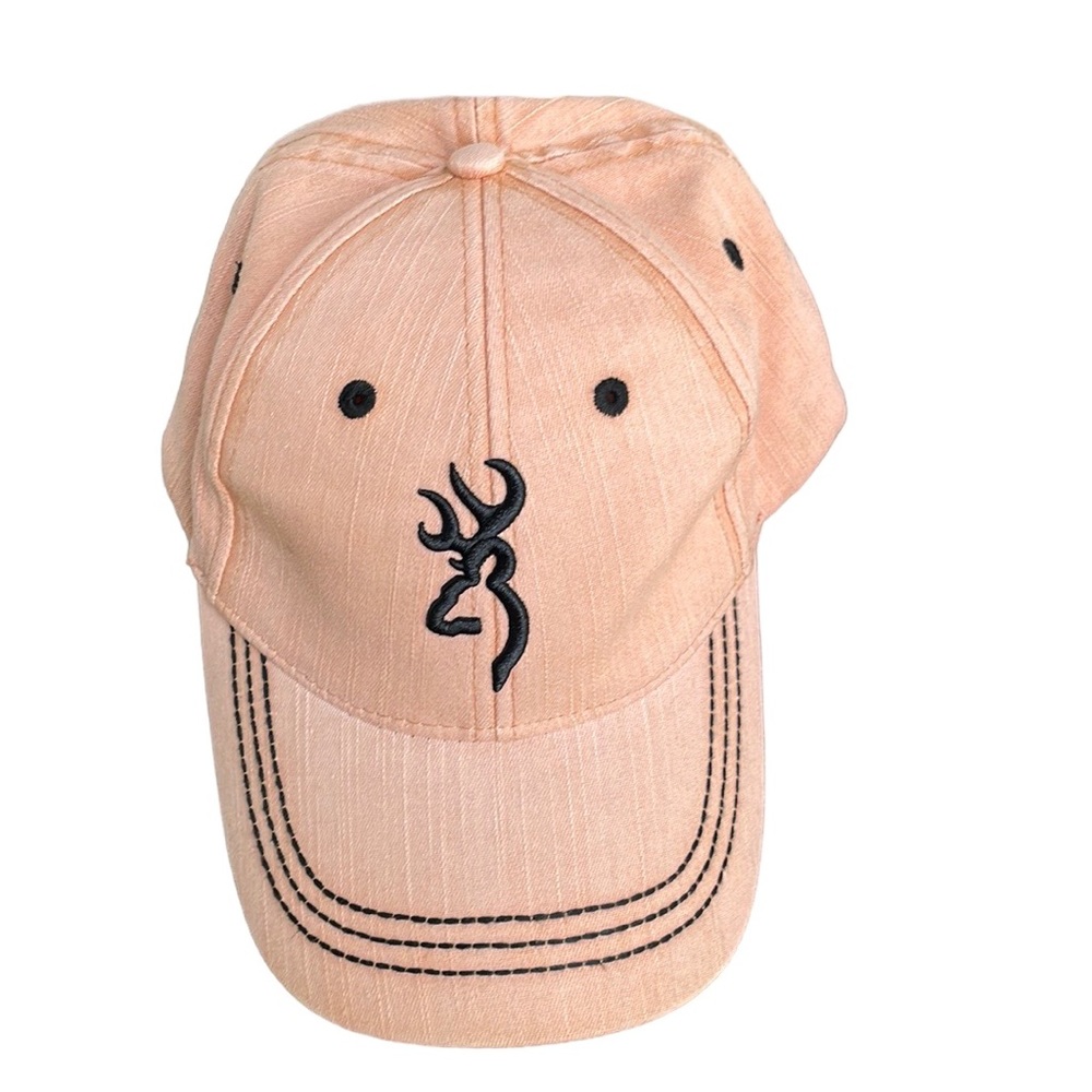BROWNING Distressed Adjustable Peach Baseball Cap